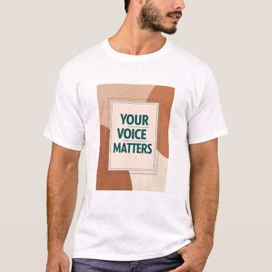 Jouw stem telt optie 3 t-shirt (Voorkant)