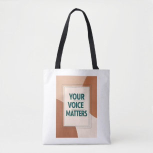 Jouw stem telt optie 3 tote bag