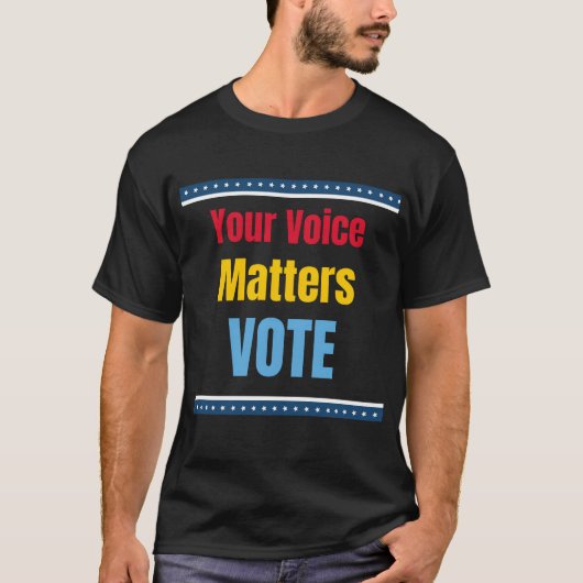 Jouw Stem Telt Stem T-shirt (Voorkant)