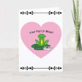 Jouw Stulp Of De Mijne? Valentijnskaart Kaart (Voorkant)