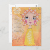 Jouw talent straalt door het briefkaart (Voorkant / Achterkant)