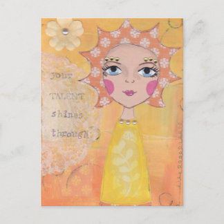 Jouw talent straalt door het briefkaart