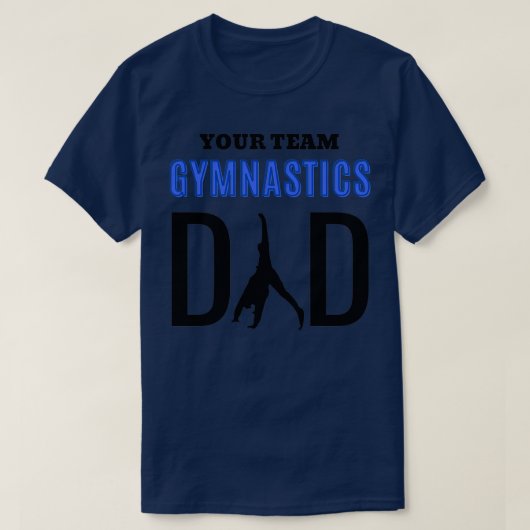 jouw team gymnastiek pa 1 t-shirt (Design voorkant)
