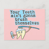 Jouw Tedh Aint Gonna Borstel zelf. Briefkaart (Voorkant)