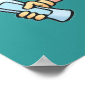 Jouw Teeth Aint Gonna Brush zelf Poster (Hoek)