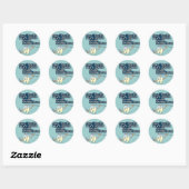 Jouw Teeth Aint Gonna Brush zelf Ronde Sticker (Vel)