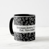 Jouw tekst: 100ste verjaardag nummer Patroon Goud Mok (Voorkant links)