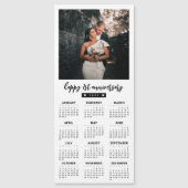 Jouw tekst 2023 Retro Photo Lijst Calendar Magnet (Voorkant)