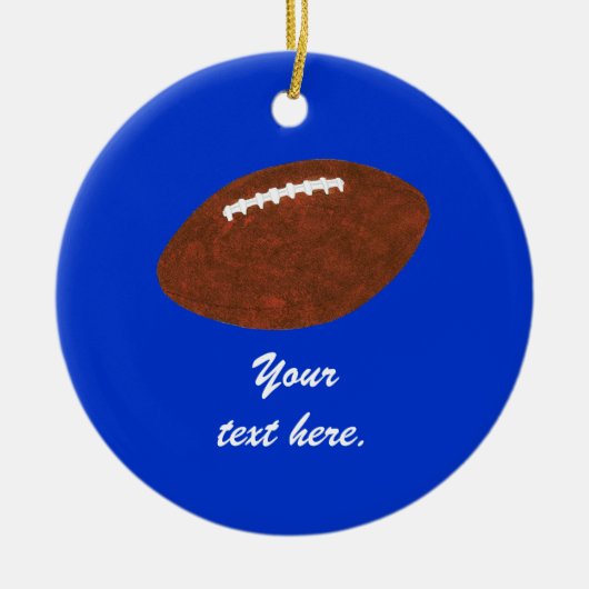 Jouw tekst aangepaste Football Ornamenten (Voorkant)