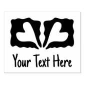 Jouw tekst aangepaste harten rubberstempel (Afrduk)