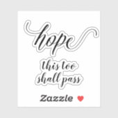 Jouw tekst aangepaste kalligrafie sticker (Vel)