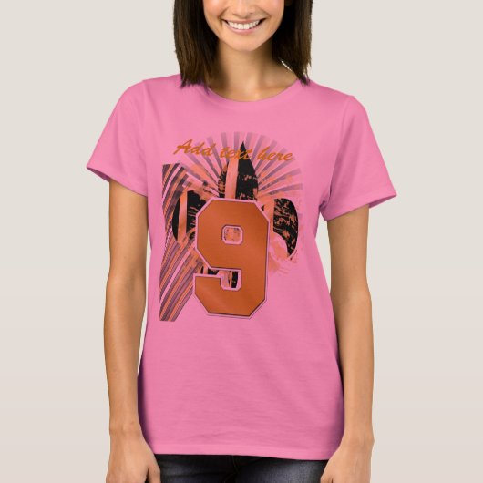 Jouw tekst aanpassen, fleur de lis t-shirt (Voorkant)