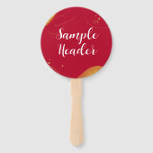 Jouw tekst | Bevorderingsmoderne bedrijfshandleidi Handwaaier (Achterkant)