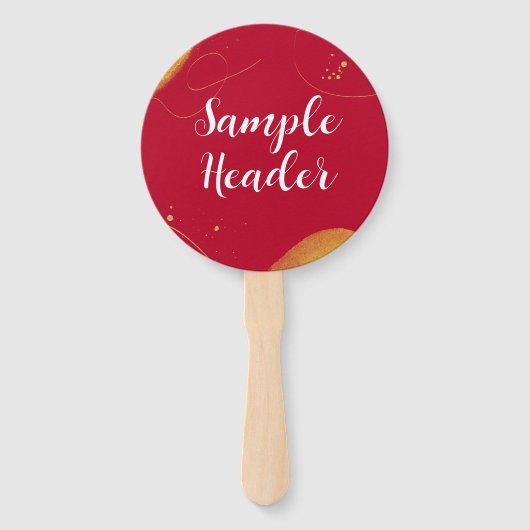 Jouw tekst | Bevorderingsmoderne bedrijfshandleidi Handwaaier (Achterkant)