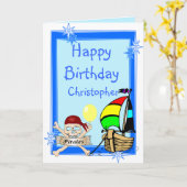 Jouw tekst Birthday toevoegen Kaart (Gele Bloem)