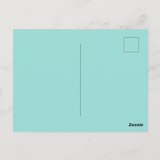 Jouw tekst Blauwgroen/Tan winkel gesloten teken Briefkaart (Achterkant)