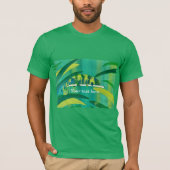 Jouw tekst Blue Green Yellow Chameleon Tshirts (Voorkant)