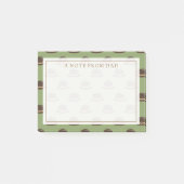 Jouw tekst | Bowler Petten Bruin en Groen Post-it® Notes (Voorkant)