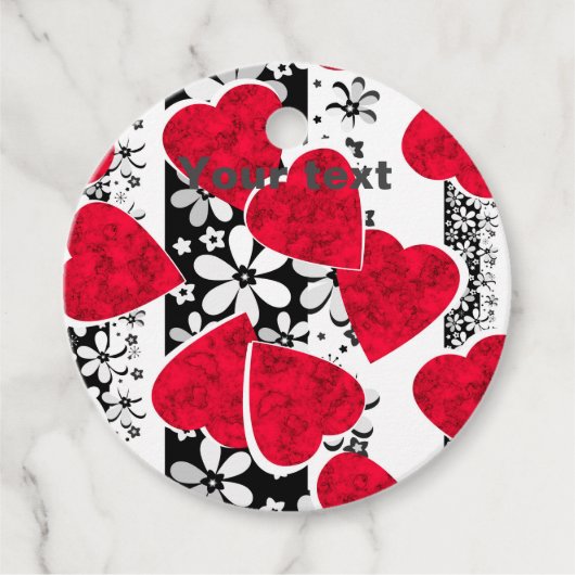 Jouw tekst, cadeaukaartjes bedankjes labels (Voorkant)