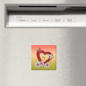 Jouw tekst, cadeaulabels, bruiloft magneet (Insitu (Vaatwasser))