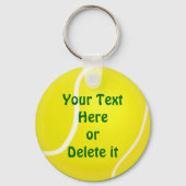 JOUW TEKST CHEAP Tennis Sleutelhangers onder $4.00 (Voorkant)