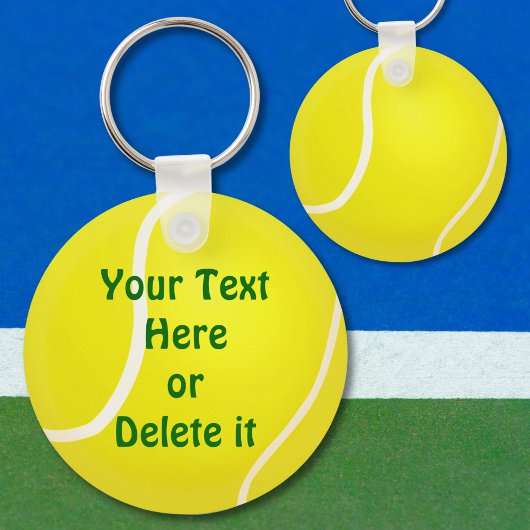 JOUW TEKST CHEAP Tennis Sleutelhangers onder $4.00