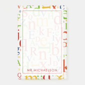 Jouw tekst | Colorful Alphabet Post-it® Notes (Voorkant)
