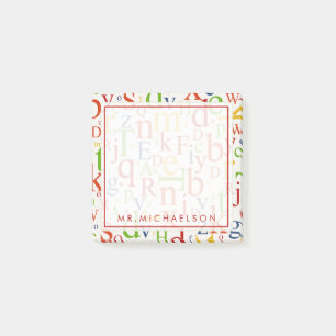 Jouw tekst   Colorful Alphabet Post-it® Notes