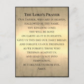 Jouw tekst/Colour Lord's Prayer Bible Beige Glow Briefkaart (Voorkant)