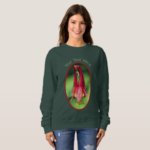 Jouw tekst Columbine Flower Personalized Trui