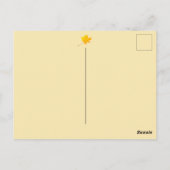 Jouw tekst Crimson Red Autumn laat bospad Briefkaart (Achterkant)