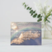 Jouw tekst CS Lewis Made voor een andere wereldreg Briefkaart (Staand voorkant)