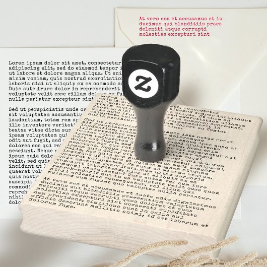 Jouw tekst Custom Giant Rubber Stamp Typewriter Rubberstempel