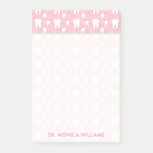 Jouw tekst   Cute Pink Teeth Post-it® Notes