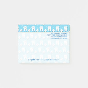 Jouw tekst   Cute Teeth Dental Office Post-it® Notes