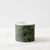 Jouw tekst Digital Camouflage Olive Green Keep Cal Espresso Kop (Voorkant)