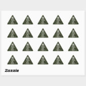 Jouw tekst Digital Camouflage Olive Green Keep Cal Sticker (Vel)