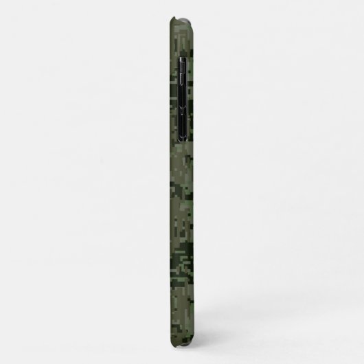 Jouw tekst Digital Camouflage Woodland Keep Calm Case-Mate iPhone Case (Achterkant/links)