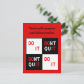 Jouw tekst doe het niet motivatie briefkaart (Staand voorkant)