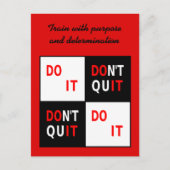 Jouw tekst doe het niet motivatie briefkaart (Voorkant)