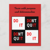 Jouw tekst doet het motivatie Briefkaart niet stop (Voorkant)