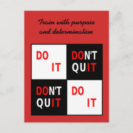 Jouw tekst doet het motivatie Briefkaart niet stop