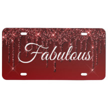 Jouw tekst Drip Glitter Burgundy Red-Bord