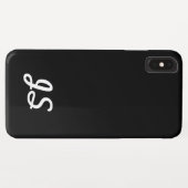 Jouw tekst, Eenvoudig, opnieuw gestileerde Manuscr Case-Mate iPhone Case (Achterkant (horizontaal))