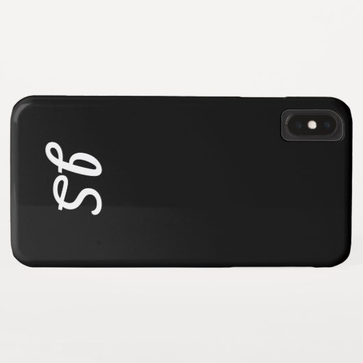 Jouw tekst, Eenvoudig, opnieuw gestileerde Manuscr Case-Mate iPhone Case (Achterkant (horizontaal))