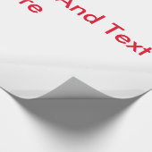 Jouw tekst en Afbeelding Hier Gepersonaliseerd Cadeaupapier (Hoek)