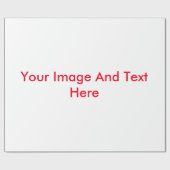 Jouw tekst en Afbeelding Hier Gepersonaliseerd Cadeaupapier (Vlak)