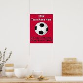 Jouw tekst- en COLORSVoetbalPosters Poster (Keuken)