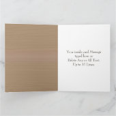 Jouw tekst en foto gepersonaliseerde Wenskaarten Kaart (Binnen)