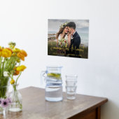 Jouw tekst en fotobruiloft Onthoud dit moment Folie Afdrukken (Laag (Keuken))